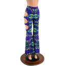 High Waist Solar Flares with Triple Cutouts and O - rings - Coquetry Clothing