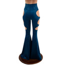 High Waist Solar Flares with Triple Cutouts and O - rings - Coquetry Clothing