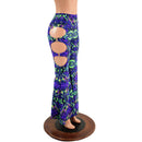 High Waist Solar Flares with Triple Cutouts and O - rings - Coquetry Clothing