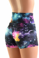 High Waist Space Shorts - Coquetry Clothing