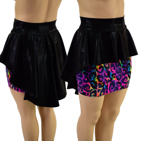 Hi Lo Peplum Bodycon Skirt - Coquetry Clothing