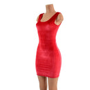 Holly Berry Red Velvet Tank Dress READY to SHIP - Coquetry Clothing