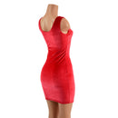 Holly Berry Red Velvet Tank Dress READY to SHIP - Coquetry Clothing