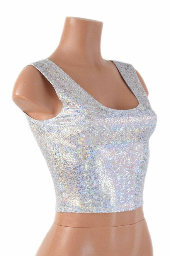 Holographic Crop Tank - Coquetry Clothing