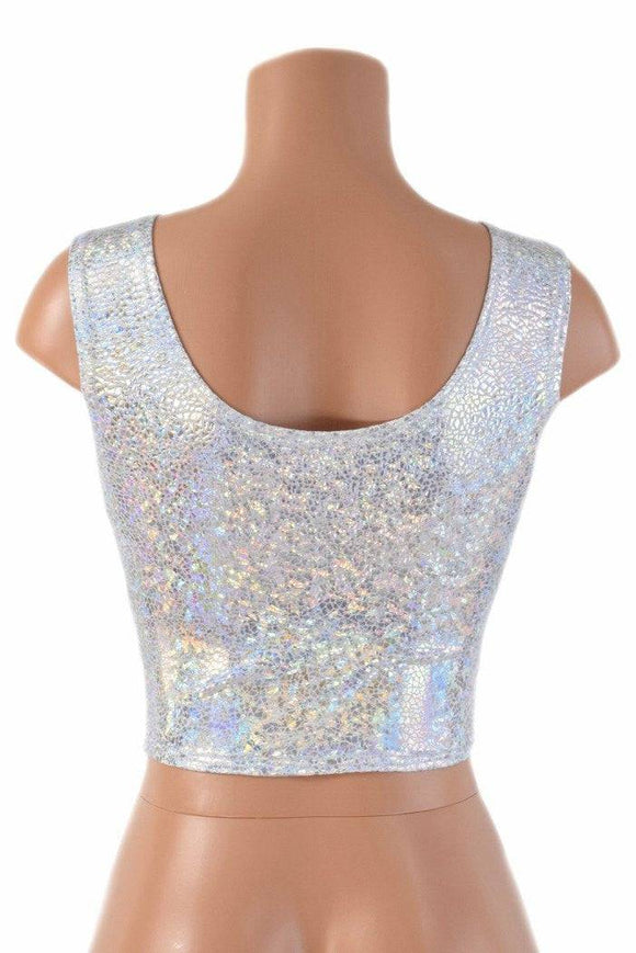Holographic Crop Tank - Coquetry Clothing
