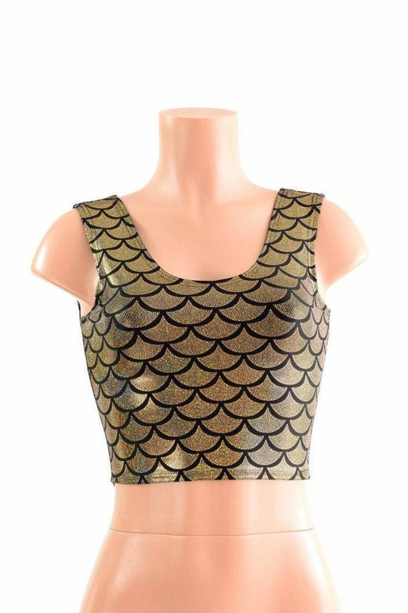 Holographic Mermaid Tank Crop - Coquetry Clothing