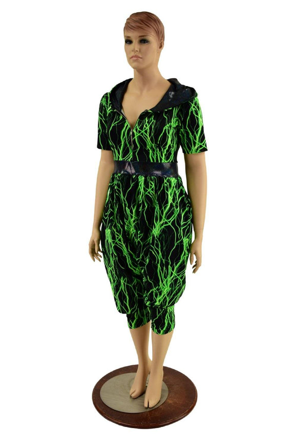 Hooded Drop Crotch Jumpsuit - Coquetry Clothing