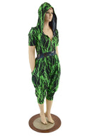 Hooded Drop Crotch Jumpsuit - Coquetry Clothing