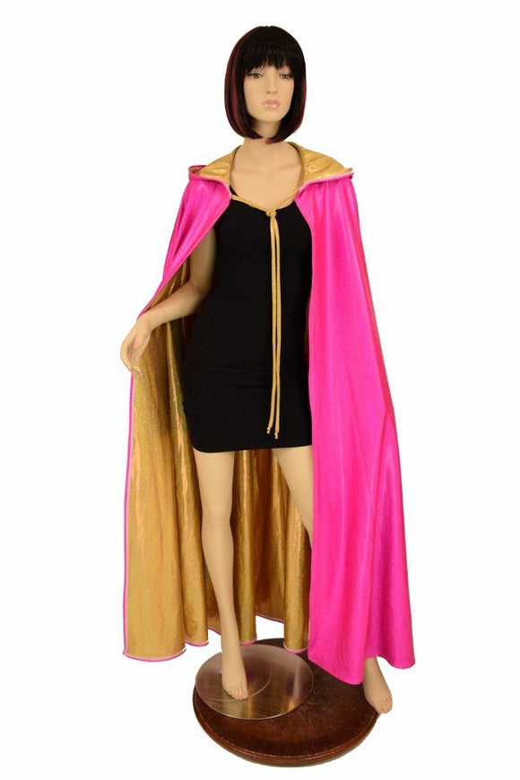 Hooded Holographic Festival Cape - Coquetry Clothing