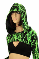 Hooded Lightning Bolero Dance Sleeves - Coquetry Clothing