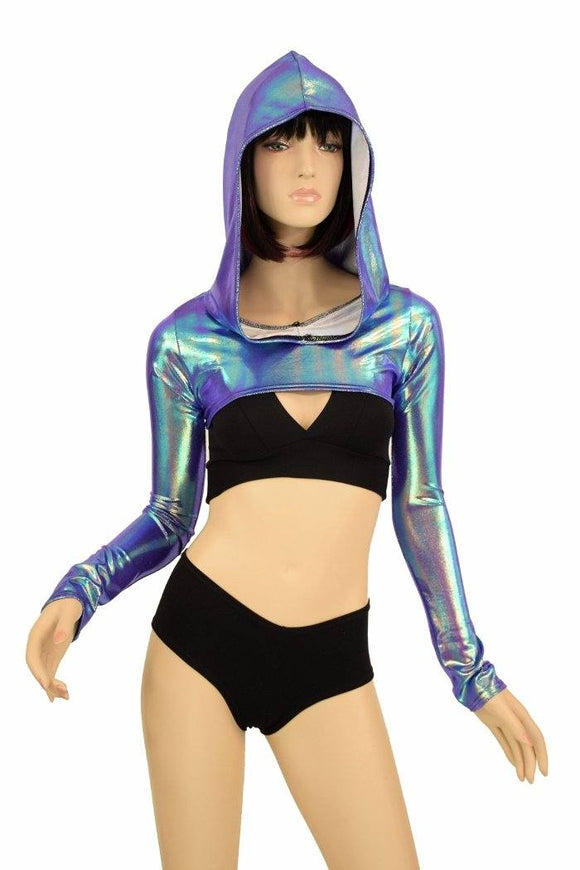 Hooded Moonstone Bolero Dance Sleeves - Coquetry Clothing