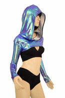 Hooded Moonstone Bolero Dance Sleeves - Coquetry Clothing