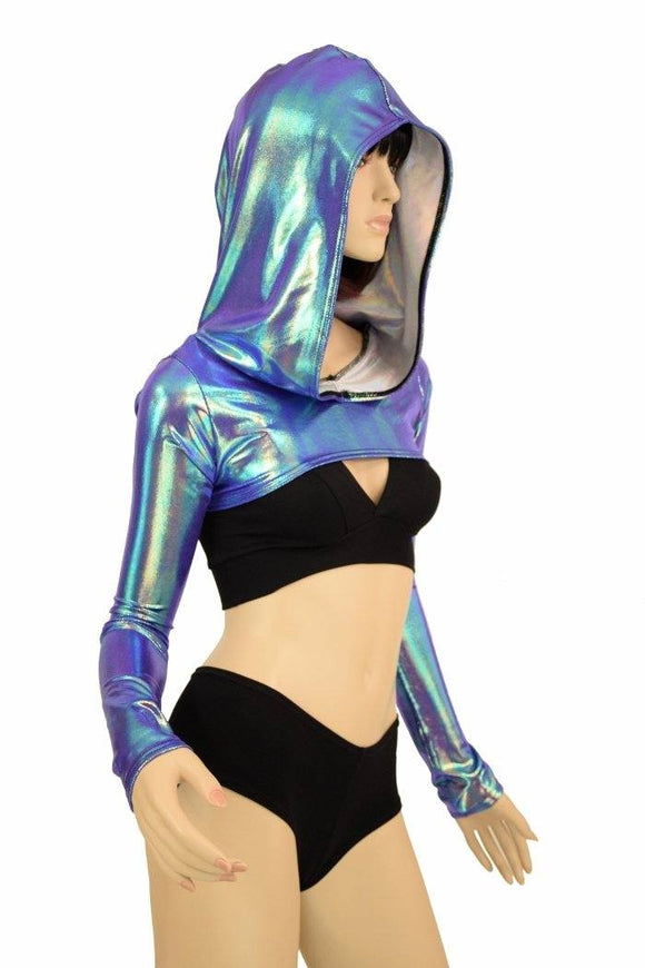 Hooded Moonstone Bolero Dance Sleeves - Coquetry Clothing