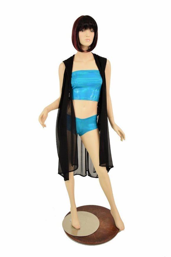 Hooded Racerback Capelette - Coquetry Clothing