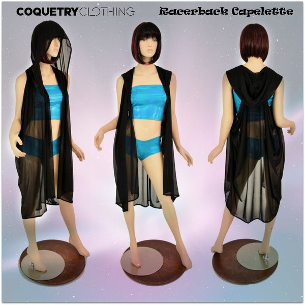 Hooded Racerback Capelette - 9