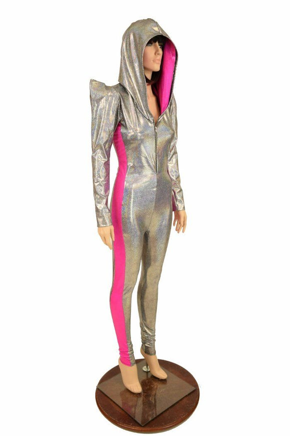 Hooded Side Panel Catsuit - Coquetry Clothing