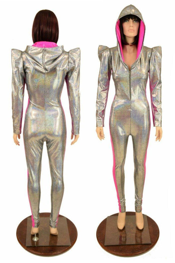 Hooded Side Panel Catsuit - Coquetry Clothing