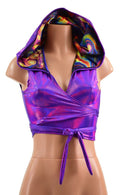 Hooded Wrap & Tie Top - Coquetry Clothing