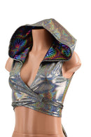 Hooded Wrap & Tie Top - Coquetry Clothing