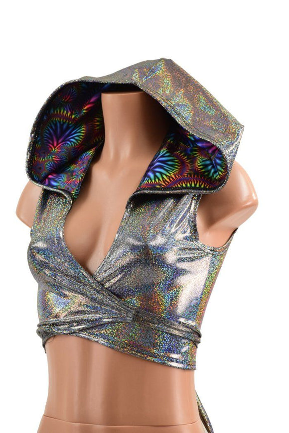 Hooded Wrap & Tie Top - Coquetry Clothing