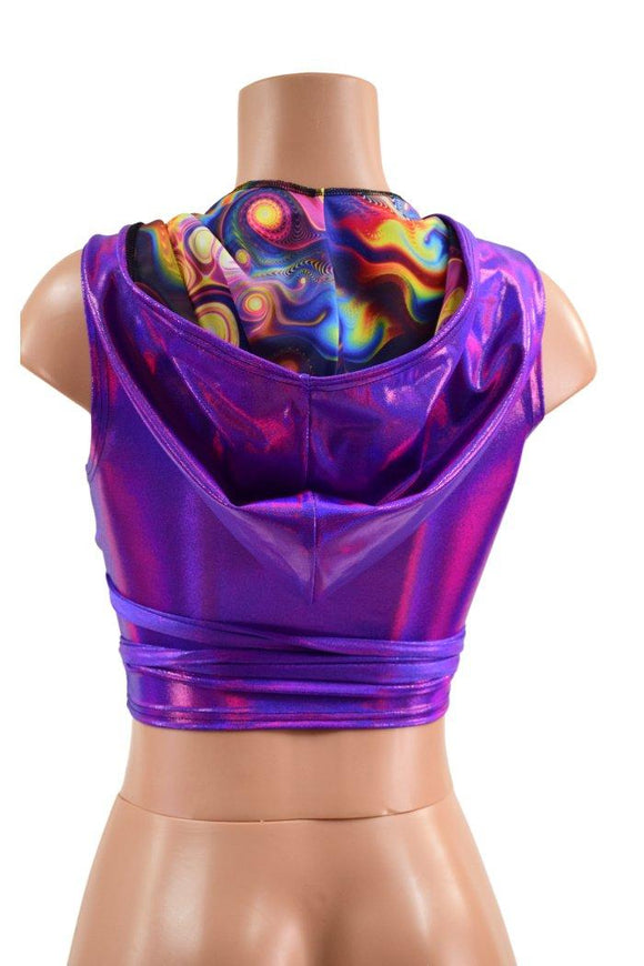 Hooded Wrap & Tie Top - Coquetry Clothing