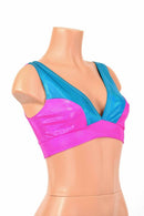 Hot Pink & Peacock Starlette Bralette - Coquetry Clothing