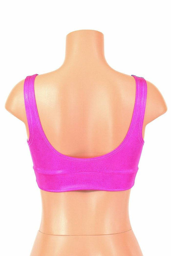 Hot Pink & Peacock Starlette Bralette - Coquetry Clothing