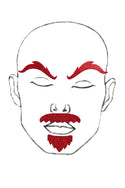 Red "Rugged" Facial Fashion Kit - 1