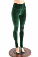 Green Stretch Velvet Fabric - 4