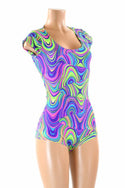 Glow Worm Cap Sleeve Romper - 3