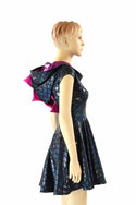 Black & Pink Dragon Skater Dress - 2