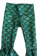 Kids Green Mermaid Flare Pants - 3