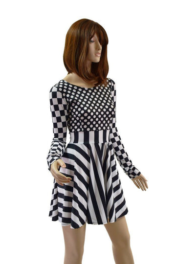 "I'll Take All Three, Please" Skater Dress - Coquetry Clothing