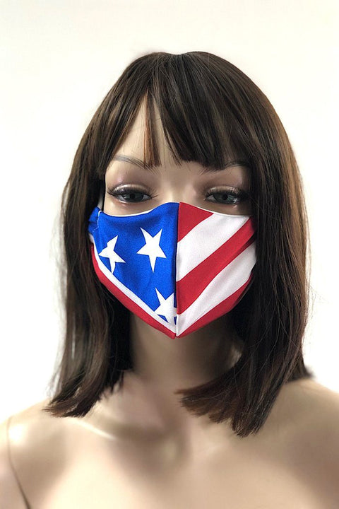 Stars and Stripes Face Mask - Coquetry Clothing