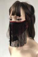 Spandex & 100% Cotton Fringed Face Mask - 9