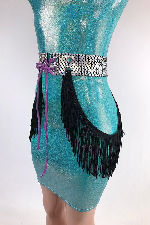 Lace Up Fringe Belt - Coquetry Clothing