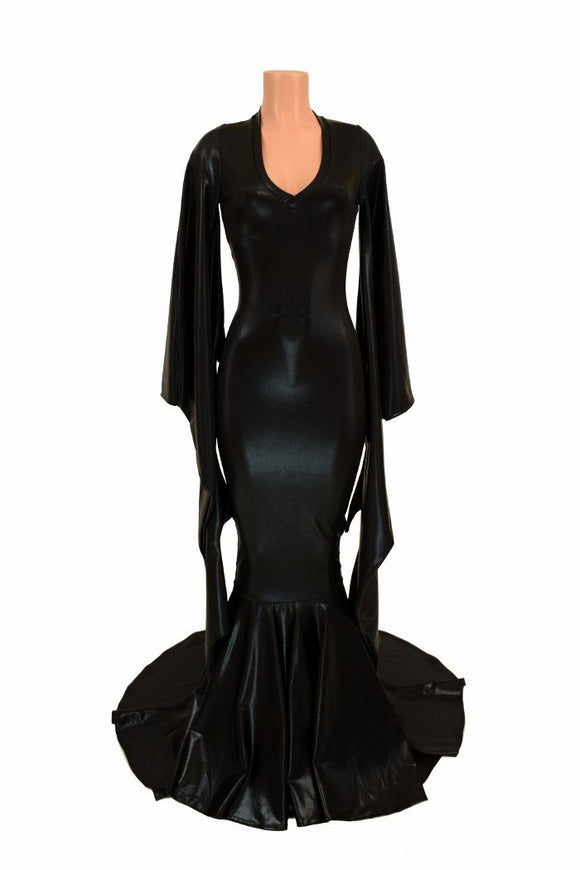 Incubus Sleeve Puddle Train Gown - Coquetry Clothing