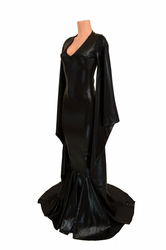 Incubus Sleeve Puddle Train Gown - Coquetry Clothing