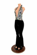 Josie Halter Bell Bottom Flare Catsuit - Coquetry Clothing