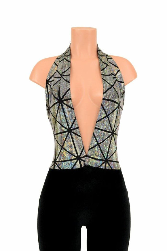 Josie Halter Bell Bottom Flare Catsuit - Coquetry Clothing
