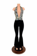 Josie Halter Bell Bottom Flare Catsuit - Coquetry Clothing