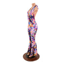 Josie Halter Bell Bottom Flare Catsuit - Coquetry Clothing