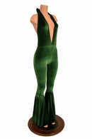 Josie Halter Bell Bottom Flare Catsuit - Coquetry Clothing