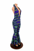 "Josie" Halter Bell Bottom Flare Catsuit - Coquetry Clothing