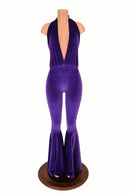 "Josie" Halter Bell Bottom Flare Catsuit - Coquetry Clothing