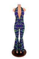 "Josie" Halter Bell Bottom Flare Catsuit - Coquetry Clothing