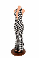 "Josie" Halter Bell Bottom Flare Catsuit - Coquetry Clothing