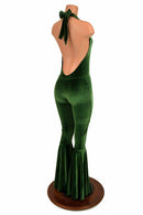 Josie Halter Bell Bottom Flare Catsuit - Coquetry Clothing