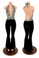Josie Halter Bell Bottom Flare Catsuit - Coquetry Clothing
