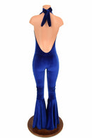 "Josie" Halter Bell Bottom Flare Catsuit - Coquetry Clothing